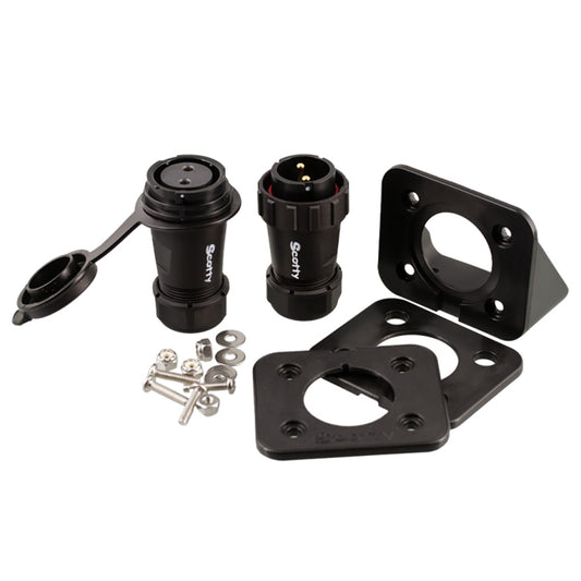 Scotty 2121 Marine Grade Plug  Socket - 12V