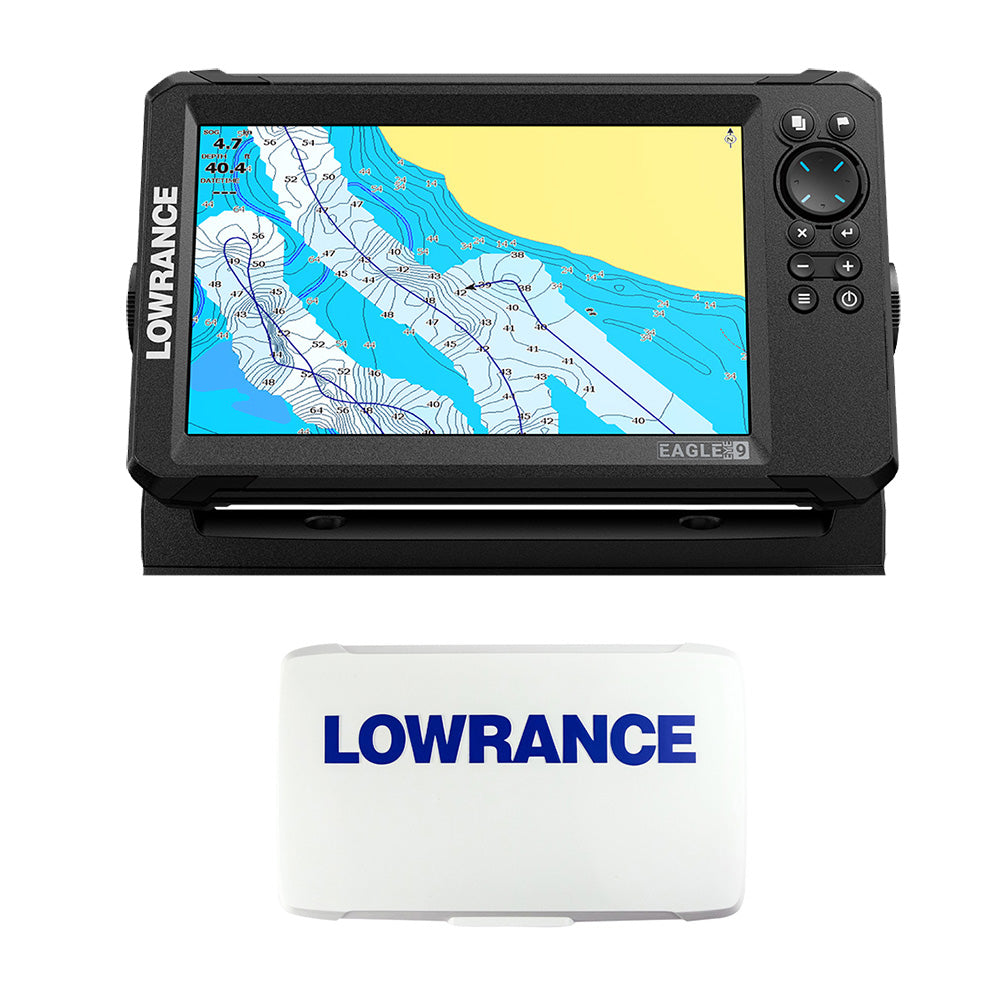 Lowrance Eagle Eye 9 Live w/T/M Transducer  C-MAP Inland Charts  Suncover