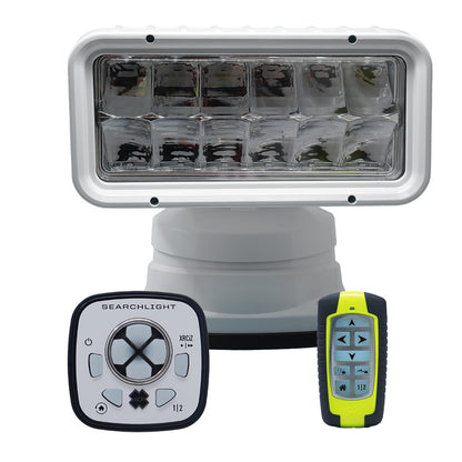 ACR RCL-200 White Wireless LED Searchlight w/URP-103 Wired Point Pad  URH-103 Wireless Handheld Remote