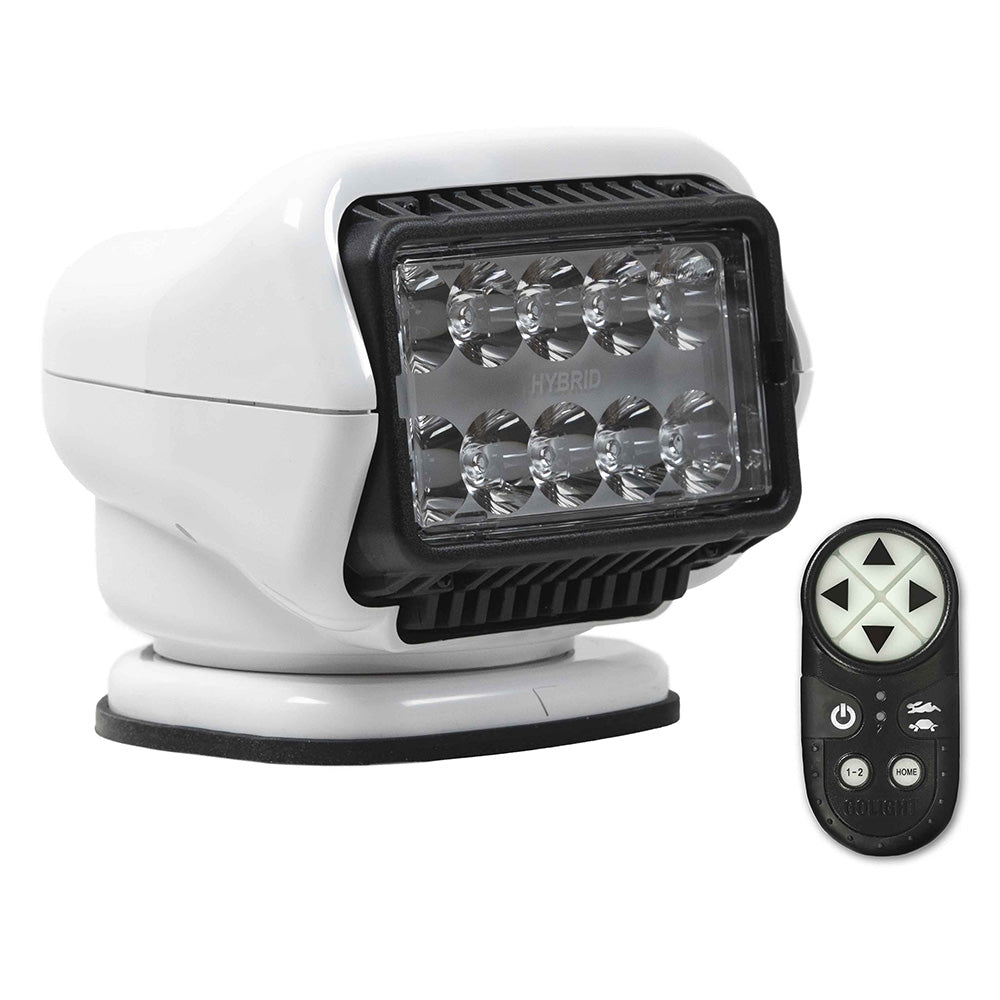 Golight Stryker ST Series LED Hybrid Light - Permanent Mount - Handheld Wireless Remote - 12V - White