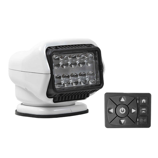 Golight Stryker ST Series LED Hybrid Light - Permanent Mount - Wired Dash Remote - 12V - White