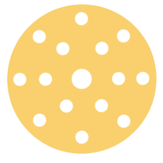 RUPES MULTIPURPOSE Paper Abrasive Discs 150mm (6") - 15 Holes - P400 Grit *Box of 100pcs