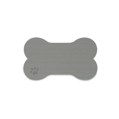 SeaDek Dog Bowl Mat - Storm Grey/Black - Small - 12" x 21"