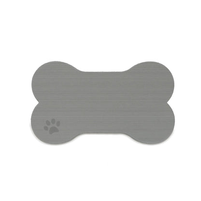 SeaDek Dog Bowl Mat - Storm Grey/Black - Medium - 12.5" x 24"