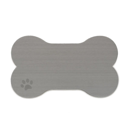 SeaDek Dog Bowl Mat - Storm Grey/Black - Large - 16.5" x 29.5"