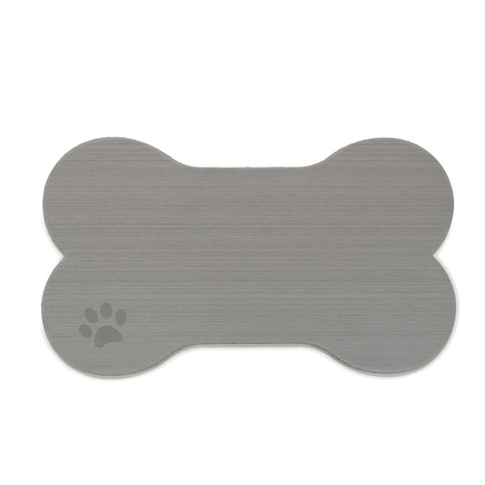 SeaDek Dog Bowl Mat - Storm Grey/Black - Large - 16.5" x 29.5"