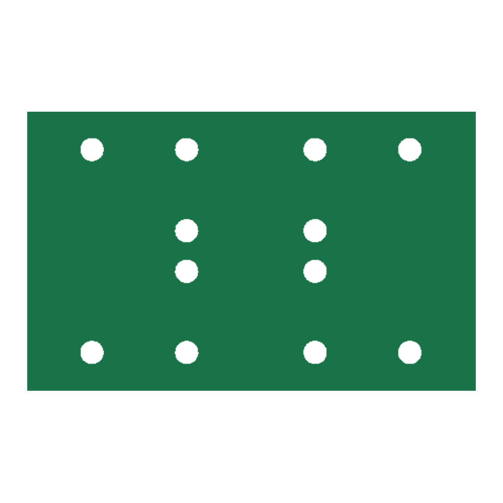 RUPES PROCUT Film Abrasive Sheet 80mm x130mm (3.15" x 5.1") - 12 Holes - P68 Grit *Box of 100pcs