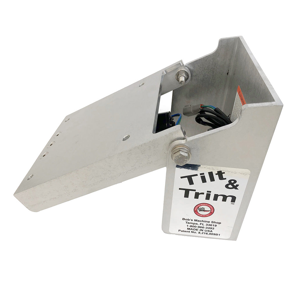 Bob's Machine Action Series Tilt  Trim f/Clamp on Motors - Silver - 30HP