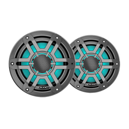 JL Audio M200 Marine Speakers 6.5" LED w/Grey Sport Grille