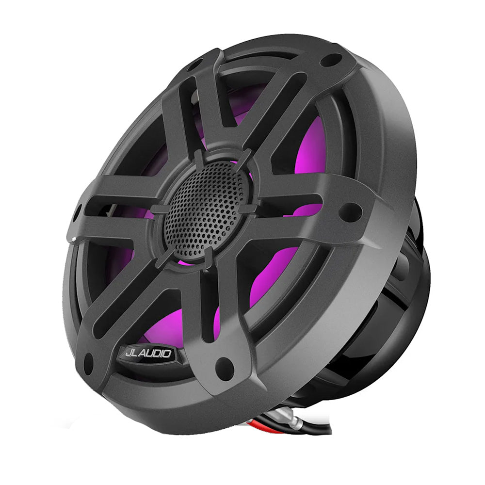 JL Audio M200 Marine Speakers 7.7" w/LED  Grey Sport Grille