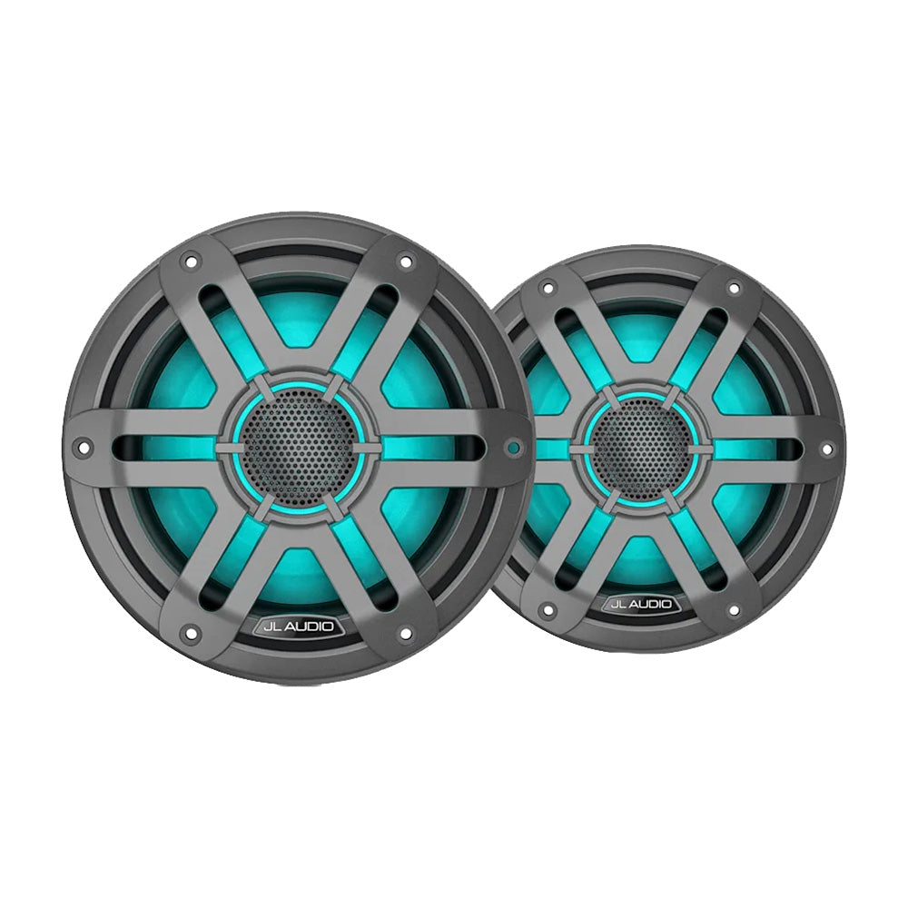 JL Audio M200 Marine Speakers 7.7" w/LED  Grey Sport Grille