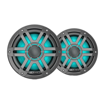 JL Audio M200 Marine Speakers 7.7" w/LED  Grey Sport Grille