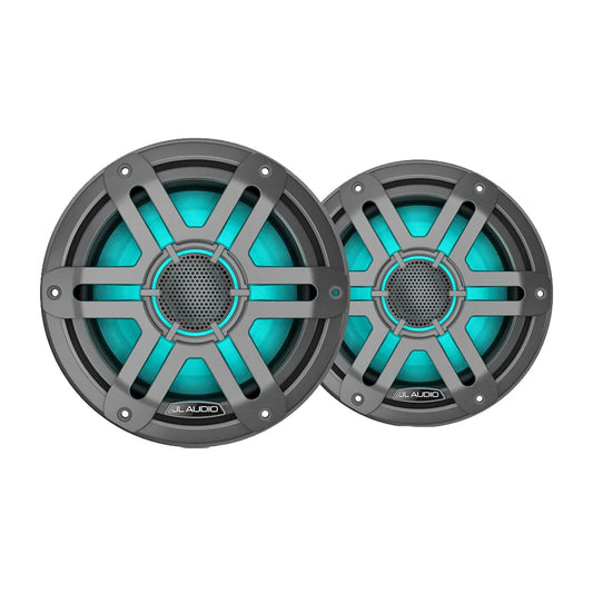 JL Audio M200 Marine Speakers 7.7" w/LED  Grey Sport Grille