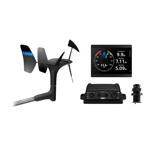 Garmin GMI 40 Wired Sail Pack - 52mm - GMI 40 Marine Instrument; gWind Wired  DST820 Transducer