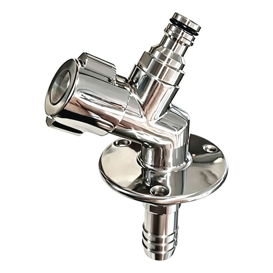Flushmaster Quarter Turn Quick Connect Water Spigot - 45-Degree