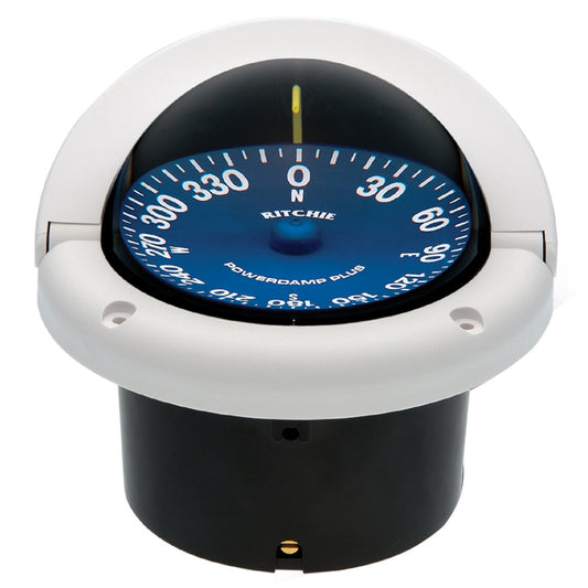 Ritchie SS-1002W SuperSport Compass - Flush Mount - White [SS-1002W] | Compasses by Ritchie 