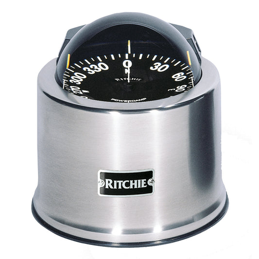 Ritchie SP-5-C GlobeMaster Compass - Pedestal Mount - Stainless Steel - 12V - 5 Degree Card [SP-5-C] | Compasses by Ritchie 