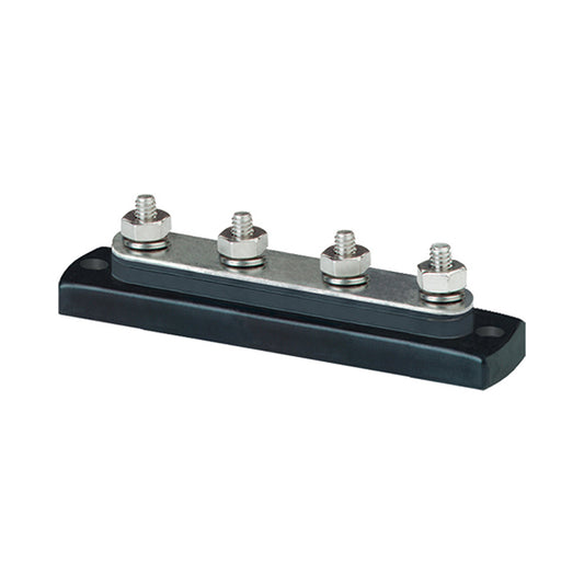 Blue Sea 2305 MiniBus 100 Ampere Common BusBar 4 x 10-32 Stud Terminal [2305] | Busbars, Connectors & Insulators by Blue Sea Systems 