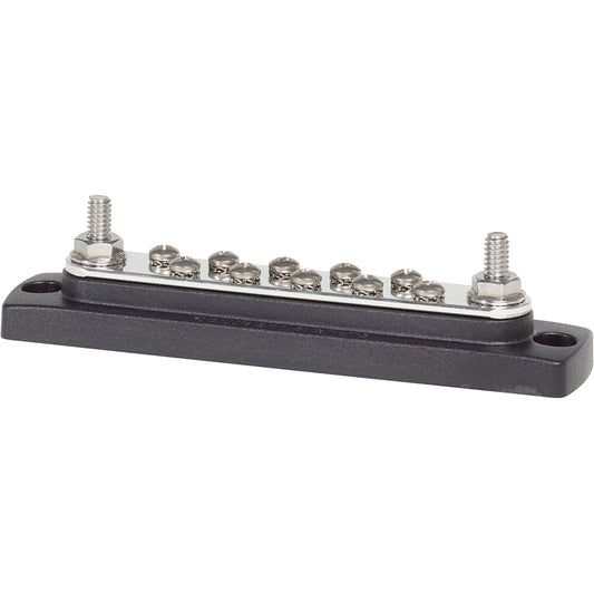 Blue Sea 2301 150AMP Common BusBar 10 x #8-32 Screw Terminal [2301] | Busbars, Connectors & Insulators by Blue Sea Systems 