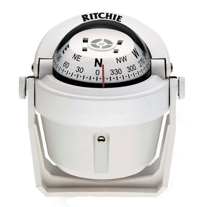 Ritchie B-51W Explorer Compass - Bracket Mount - White [B-51W] | Compasses by Ritchie 