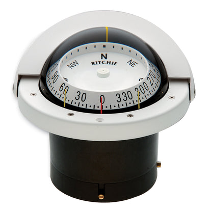 Ritchie FNW-203 Navigator Compass - Flush Mount - White [FNW-203] | Compasses by Ritchie 