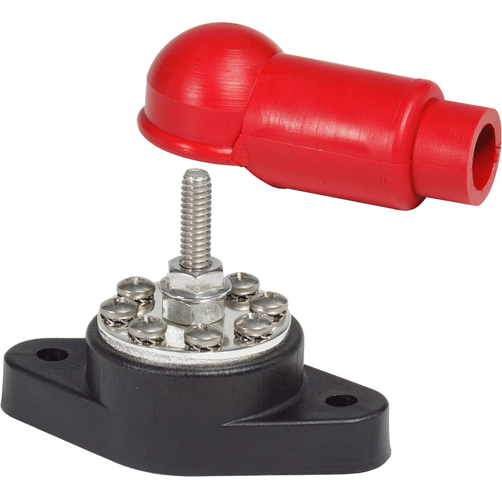 Blue Sea 2101 PowerPost Plus Cable Connector - 1/4" Stud [2101] | Busbars, Connectors & Insulators by Blue Sea Systems 