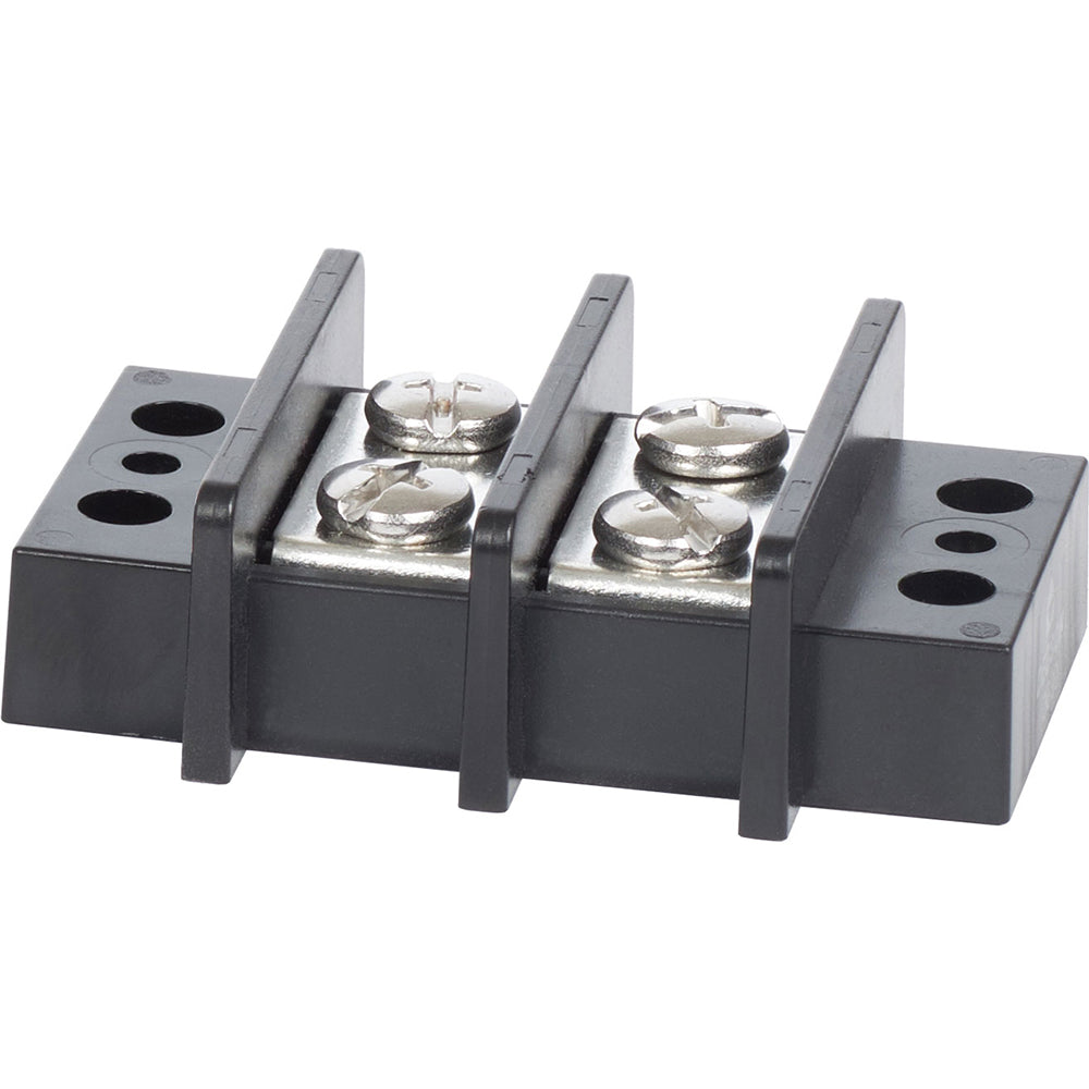 Blue Sea 2602 Terminal Block 65AMP - 2 Circuit [2602] | Busbars, Connectors & Insulators by Blue Sea Systems 