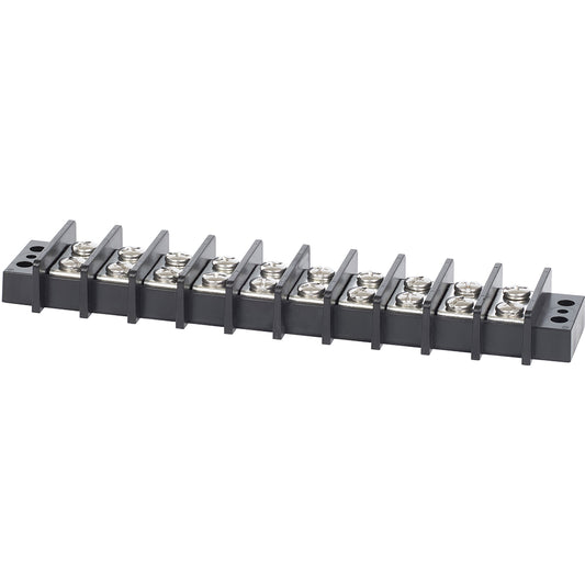 Blue Sea 2610 Terminal Block 65AMP - 10 Circuit [2610] | Busbars, Connectors & Insulators by Blue Sea Systems 