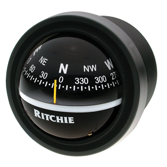 Ritchie V-57.2 Explorer Compass - Dash Mount - Black [V-57.2] | Compasses by Ritchie 