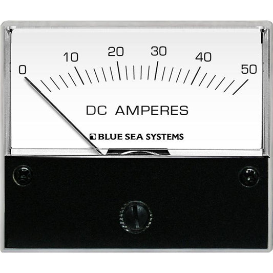 Blue Sea 8022 DC Analog Ammeter - 2-3/4 Face, 0-50 AMP DC [8022] | Meters & Monitoring by Blue Sea Systems 