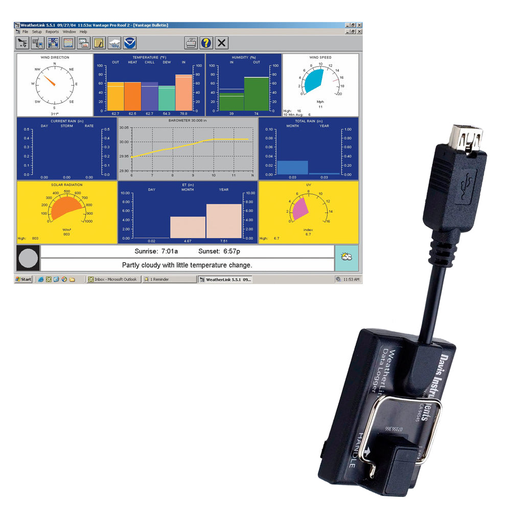 Davis WeatherLink f/Vantage Pro2 & Vantage Vue [6510USB] | Weather Instruments by Davis Instruments 