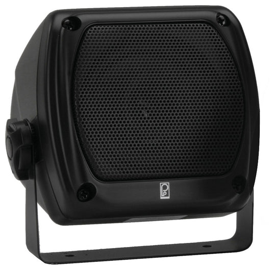 Poly-Planar MA-840 80 Watt Subcompact Box Speaker - Black [MA840B] | Speakers by Poly-Planar 