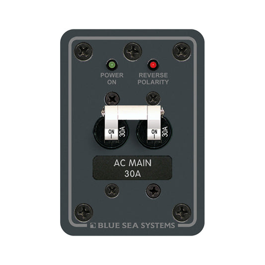 Blue Sea 8077 AC Main Only Toggle Circuit Breaker Panel [8077] | Electrical Panels by Blue Sea Systems 