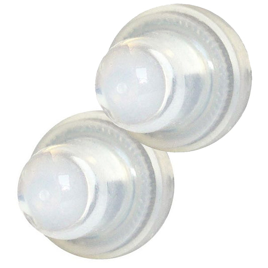 Blue Sea 4135 Push Button Reset Only Circuit Breaker Boot - Clear- 2-Pack [4135] | Switches & Accessories by Blue Sea Systems 
