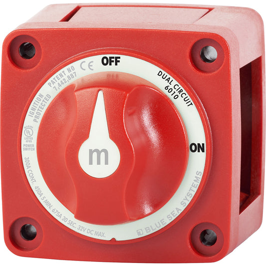 Blue Sea 6010 m-Series (Mini) Battery Switch Dual Circuit [6010] | Battery Management by Blue Sea Systems 