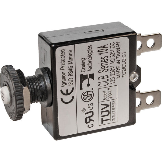 Blue Sea 7052 5A Push Button Thermal with Quick Connect Terminals [7052] | Circuit Breakers by Blue Sea Systems 