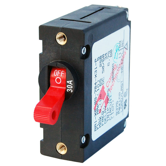 Blue Sea 7221 AC / DC Single Pole Magnetic World Circuit Breaker  -  30 Amp [7221] | Circuit Breakers by Blue Sea Systems 