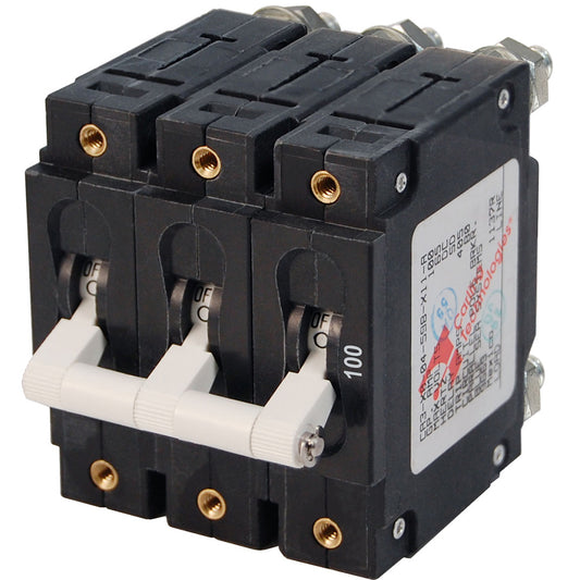 Blue Sea 7290 C-Series Triple Pole Circuit Breaker - 100A [7290] | Circuit Breakers by Blue Sea Systems 