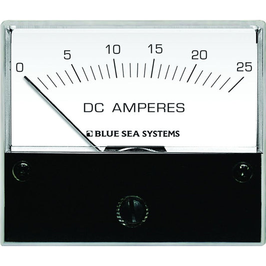 Blue Sea 8005 DC Analog Ammeter - 2-3/4" Face, 0-25 Amperes DC [8005] | Meters & Monitoring by Blue Sea Systems 