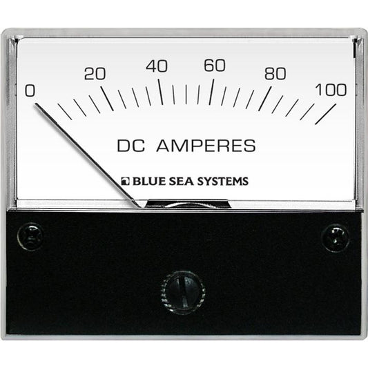 Blue Sea 8017 DC Analog Ammeter - 2-3/4" Face, 0-100 Amperes DC [8017] | Meters & Monitoring by Blue Sea Systems 