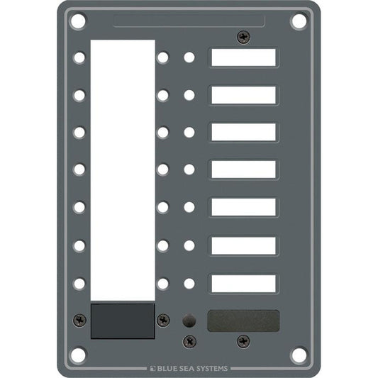 Blue Sea 8087 8 Position DC C-Series Panel - Blank [8087] | Circuit Breakers by Blue Sea Systems 