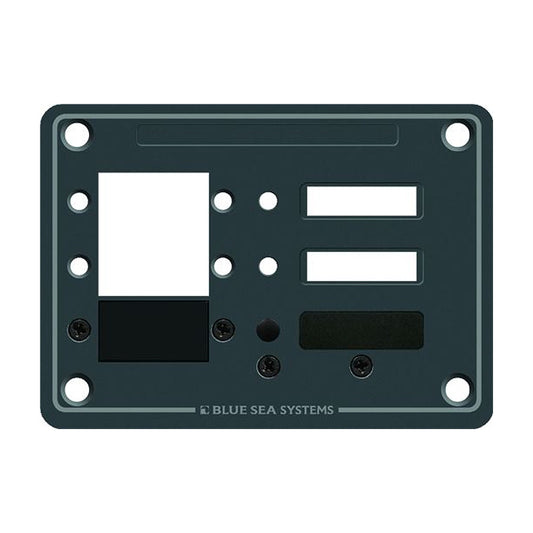 Blue Sea 8088 3 Position DC C-Series Panel - Blank [8088] | Circuit Breakers by Blue Sea Systems 