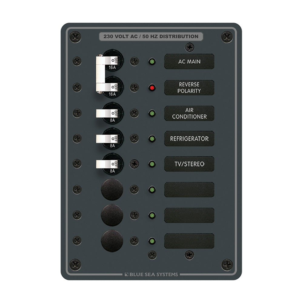 Blue Sea 8127 AC Main + 6 Positions [8127] | Electrical Panels by Blue Sea Systems 