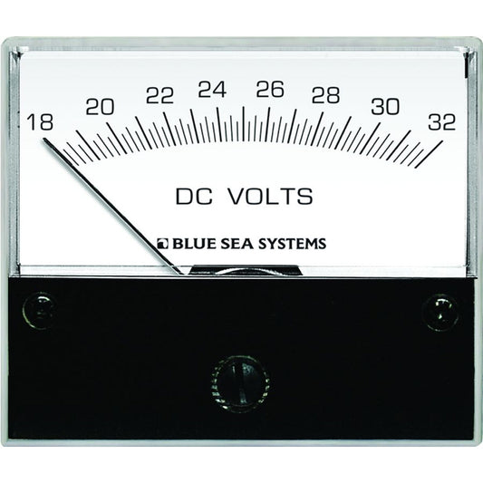 Blue Sea 8240 DC Analog Voltmeter - 2-3/4" Face, 18-32 Volts DC [8240] | Meters & Monitoring by Blue Sea Systems 
