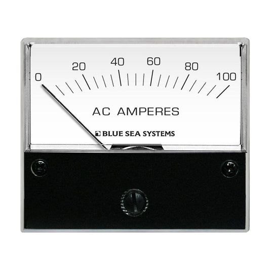 Blue Sea 8258 AC Analog Ammeter - 2-3/4" Face, 0-100 Amperes AC [8258] | Meters & Monitoring by Blue Sea Systems 