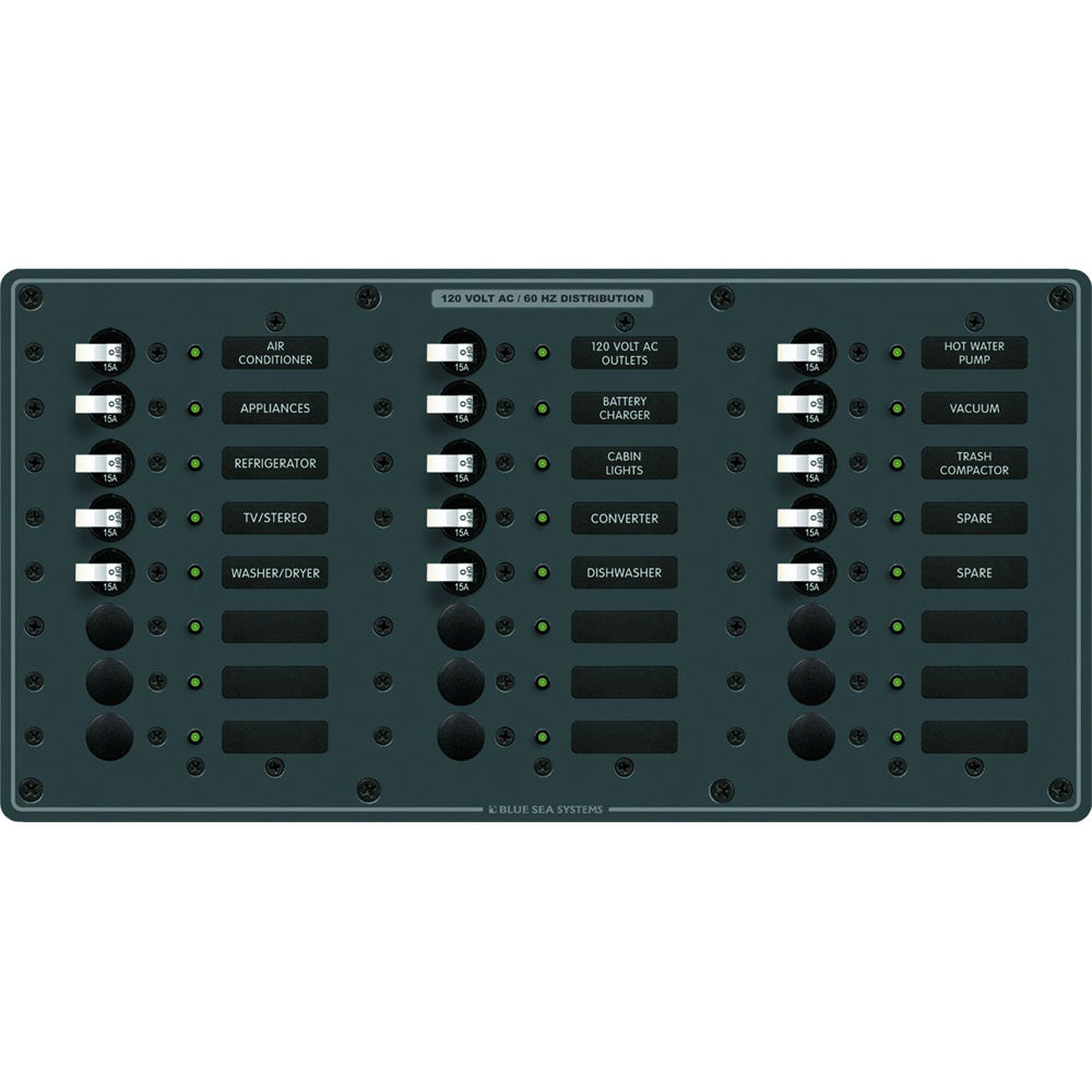 Blue Sea 8265 AC 24 Position [8265] | Electrical Panels by Blue Sea Systems 