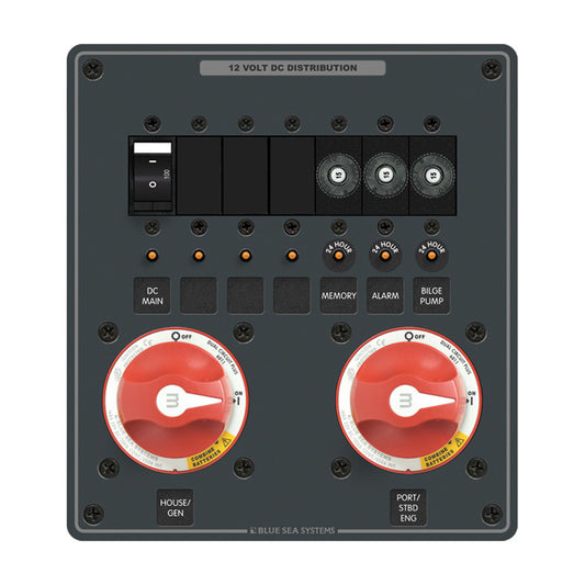 Blue Sea 8689 m-Series Dual Circuit Plus 2 of PN 6011 [8689] | Battery Management by Blue Sea Systems 