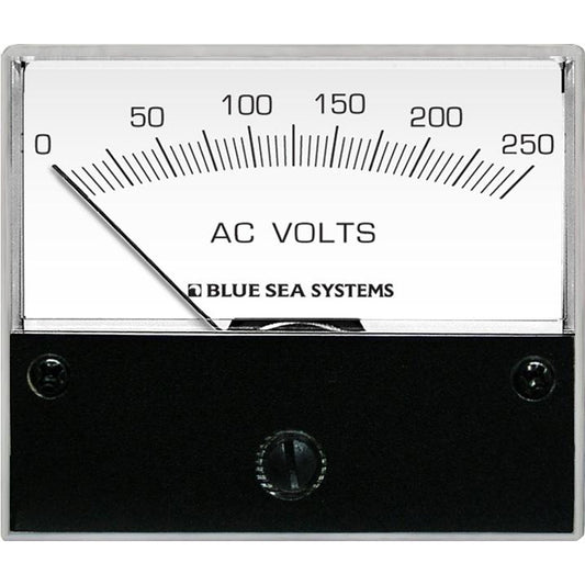Blue Sea 9354 AC Analog Voltmeter 0-250 Volts AC [9354] | Meters & Monitoring by Blue Sea Systems 