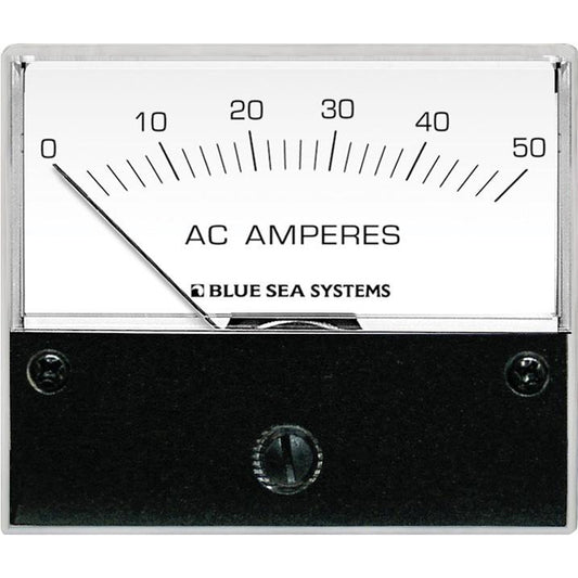 Blue Sea 9630 AC Analog Ammeter  0-50 Amperes AC [9630] | Meters & Monitoring by Blue Sea Systems 