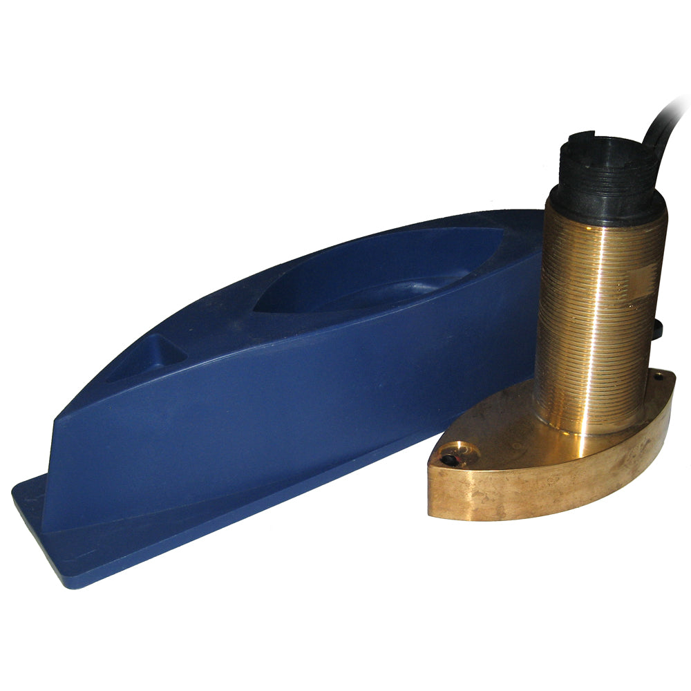 SI-TEX 496/50/200ST Bronze Thru-Hull Triducer w/Fairing Block f/ES502 [496/50/200ST-ES] | Transducers by SI-TEX 